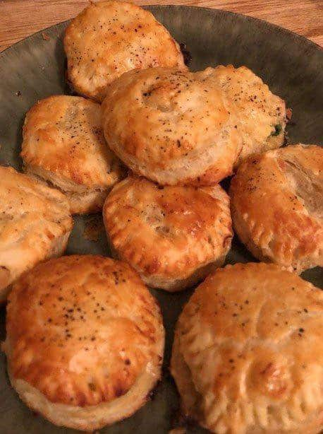 Keto Chicken Pot Pie Biscuits