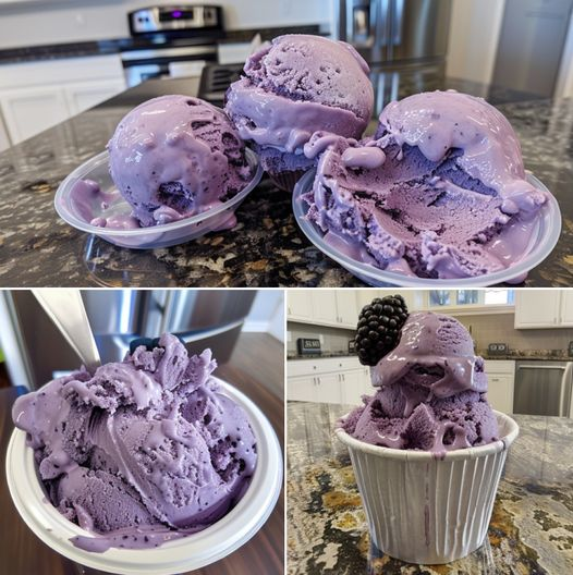 Keto Blueberry Pie Ice Cream