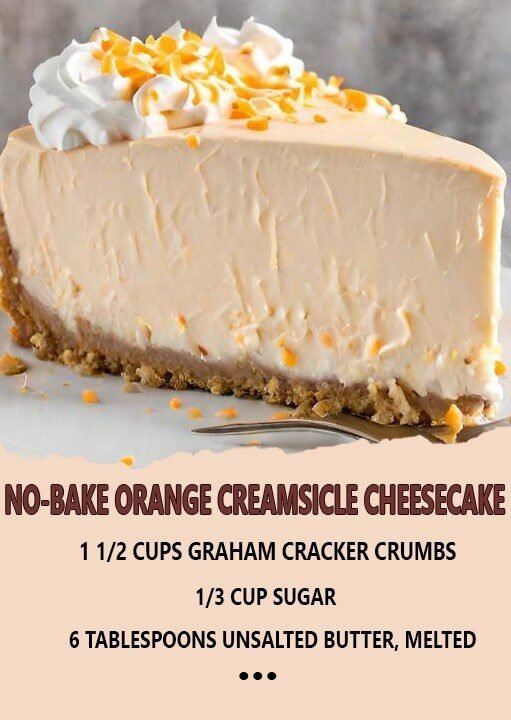 No-Bake Orange Creamsicle Cheesecake