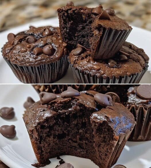 Keto Double Chocolate Muffins