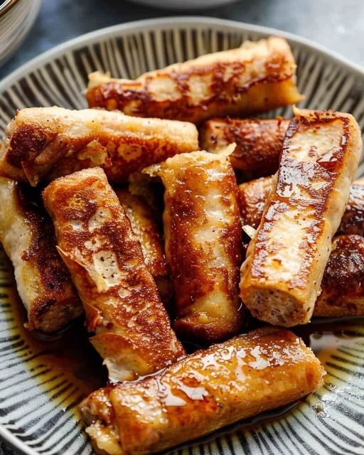 French Toast Sausage Roll-Ups Recipe