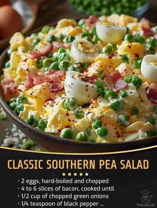 Classic Southern Pea Salad 🥓