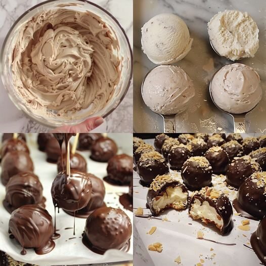 Keto Almond Joy Cream Truffles