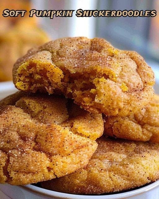 Soft Pumpkin Snickerdoodles