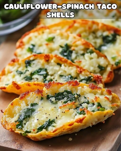 🥦🌮 Cauliflower-Spinach Taco Shells