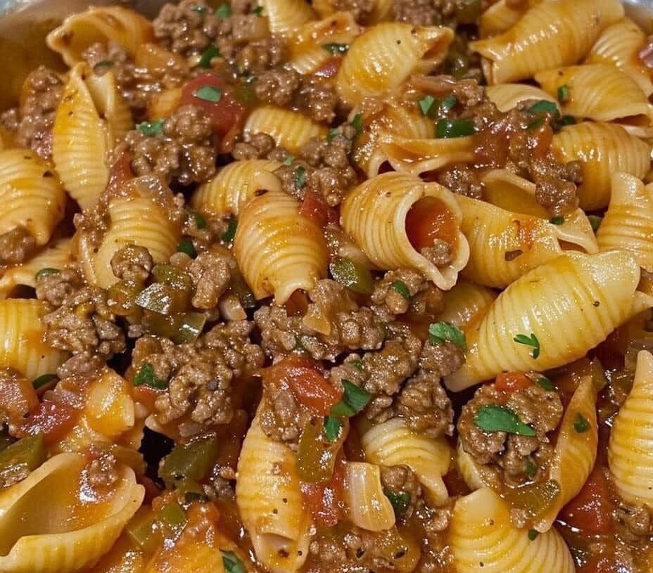 LOW POINT PASTA SHELLS WITH GROUND BEEF