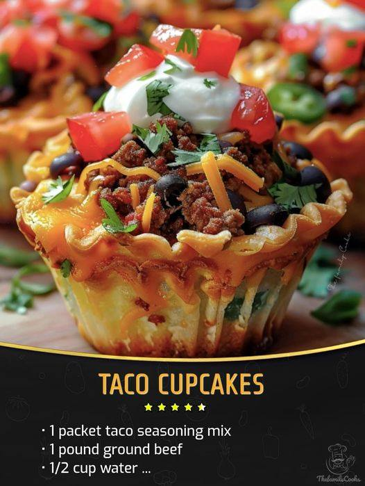 Keto Taco Cupcakes