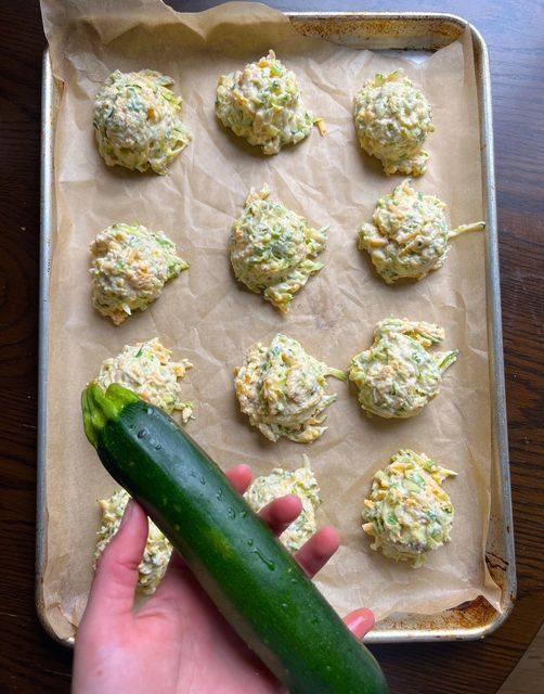 Keto Zucchini Drop Biscuits