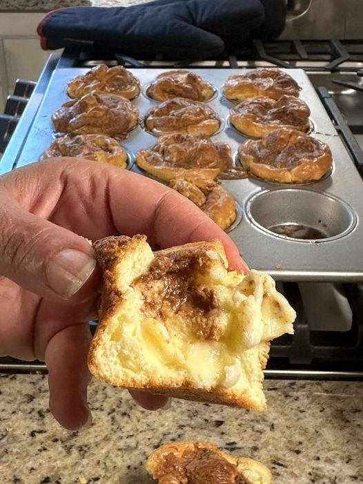 Keto Cottage Cheese Cinnamon Swirl Cloud Bread Muffins