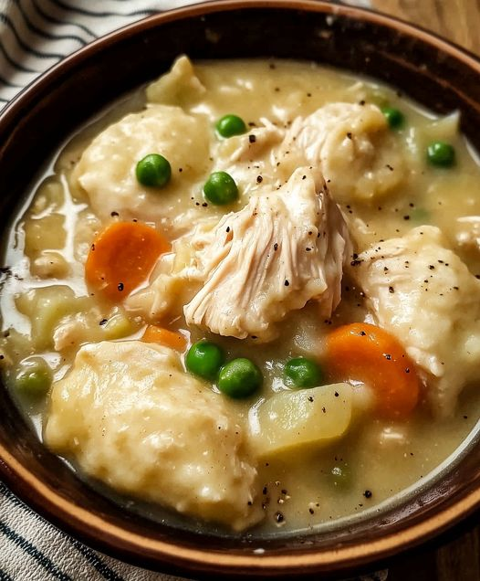 Low-Point Slow Cooker Chicken and Dumplings