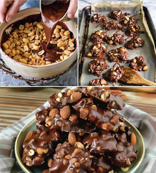 Vegan Chocolate Nut Clusters 🥰😋