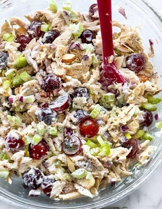 Keto Cranberry Pecan Chicken Salad w