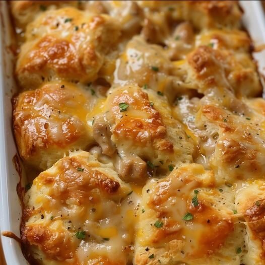 WW Chicken Bubble Biscuit Bake Casserole Recipe