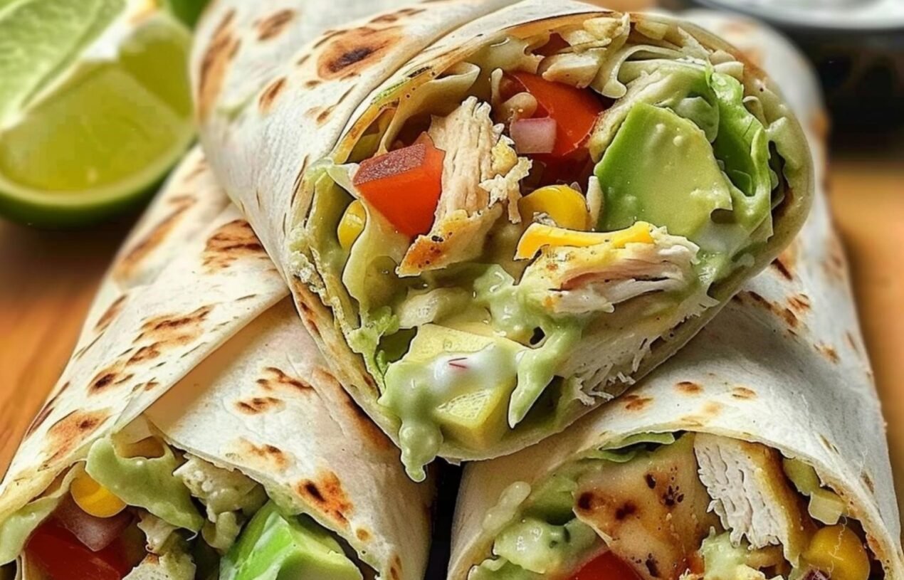 Low Carb Chicken Avocado Ranch Burritos 🥑 (Keto-Friendly)