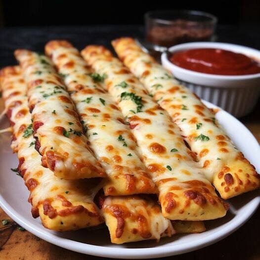 Keto Pizza Breadsticks