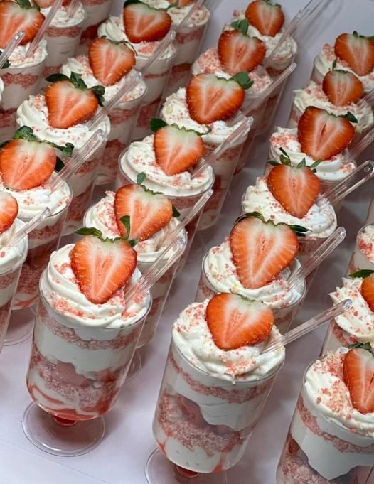 Weight Watchers-Friendly Strawberry Crunch Cheesecake Shooters