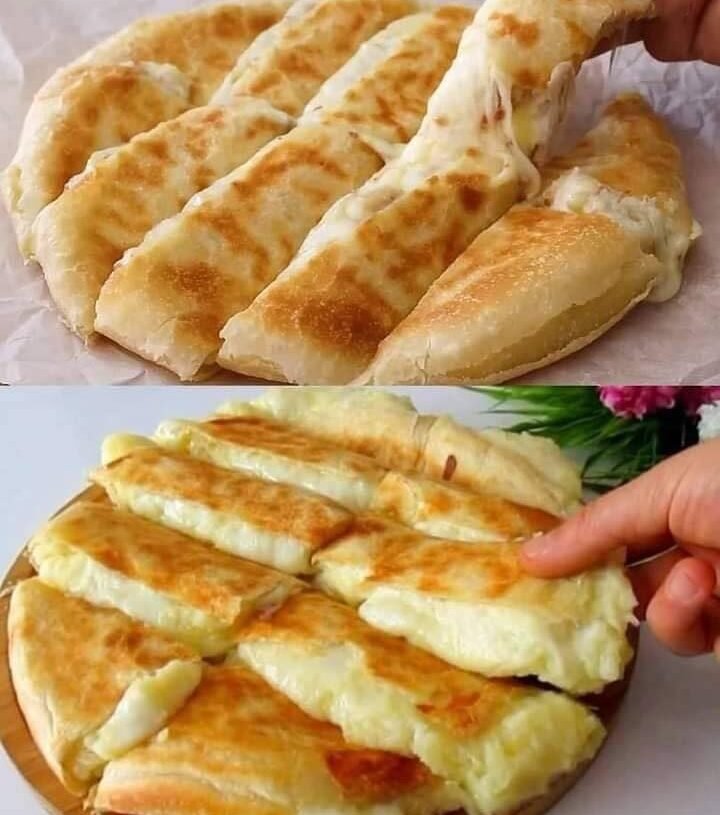 Lightened-Up Cheese-Stuffed Flatbread