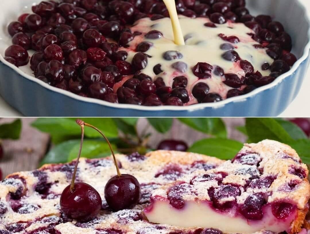 Keto Cherry Blueberry Clafoutis