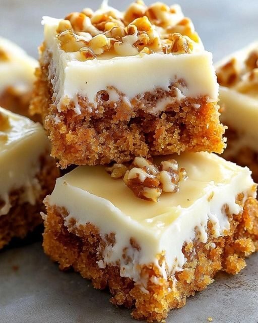 Keto Carrot Cake Bars with Cream Cheese Frosting 😍