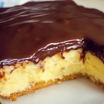 Weight Watchers-Friendly Boston Cream Pie Poke Cake