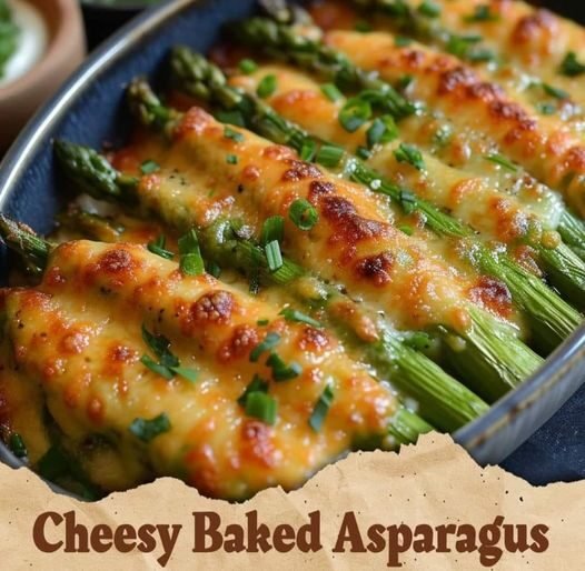 Cheesy Baked Asparagus