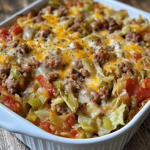 Sausage Cabbage Casserole