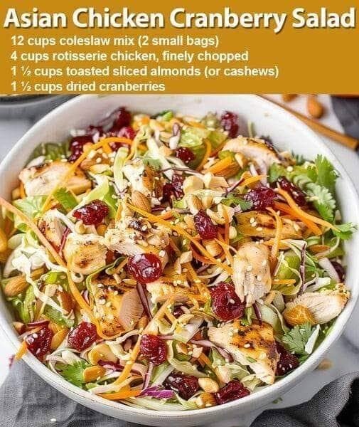 Asian Chicken Cranberry Salad