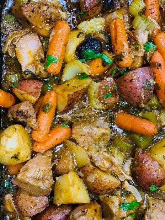 Weight Watchers Friendly Red Wine Chicken Stew