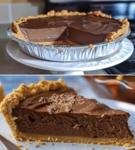 Vegan Tofu and Chocolate Pudding Pie