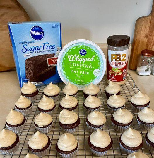 Keto Peanut Butter Cupcakes