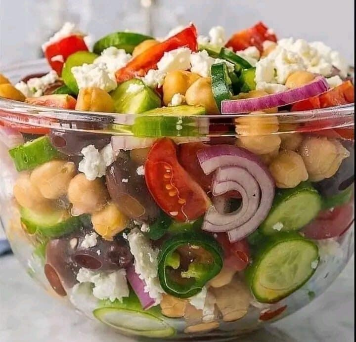 Loaded Greek Chickpea Salad
