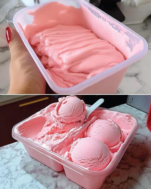 Keto Raspberry Frosty Ice Cream