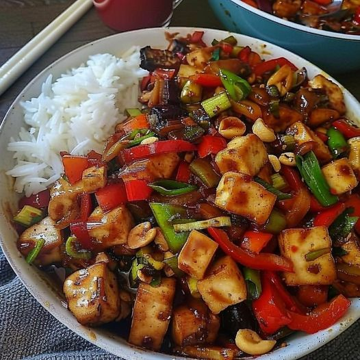 Vegan Kung Pao Tofu 😋