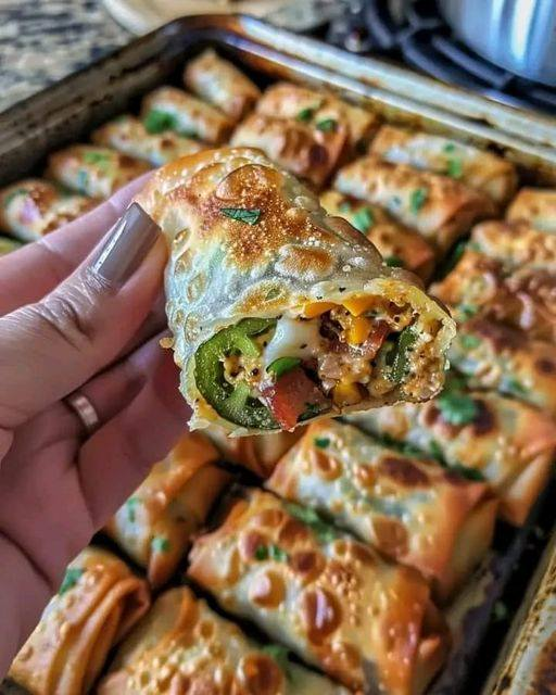 Bacon Jalapeño Popper Egg rolls