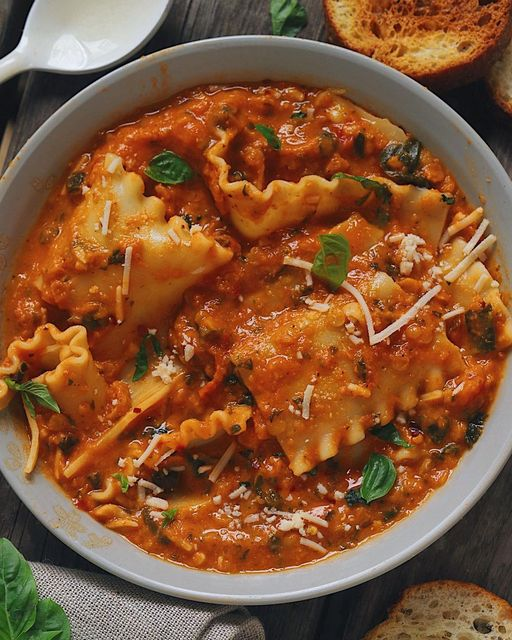 Lentil Lasagna Noodle Soup