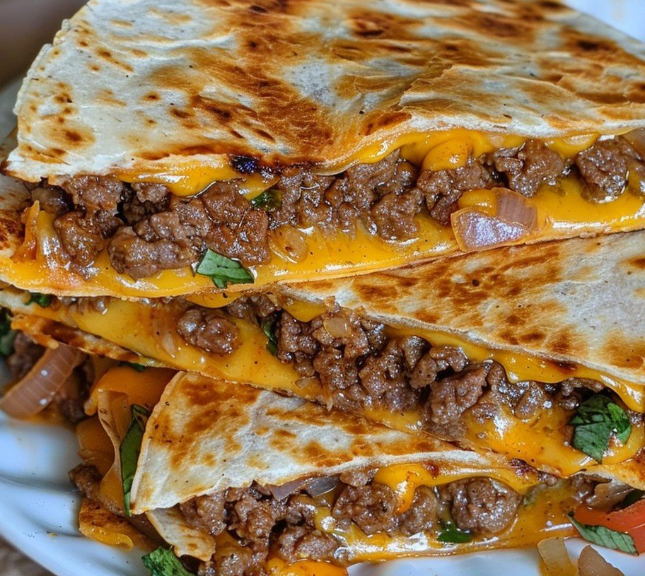 Cheeseburger Quesadillas