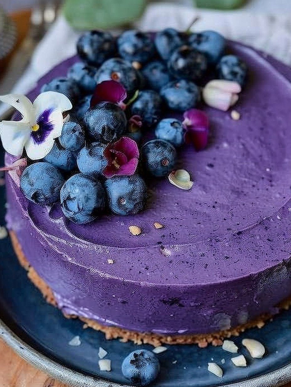 Vegan Blueberry Cashew Cake 💜🌱