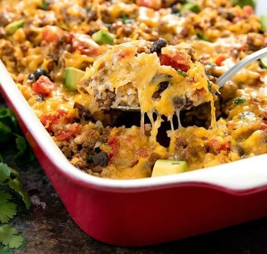 Home Made KETO Mexican taco Lasagna