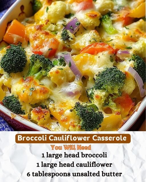 Broccoli Cauliflower Casserole: