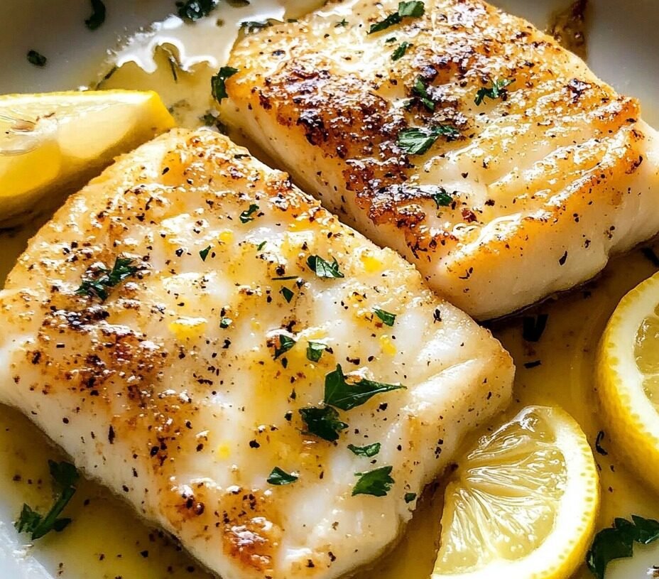 WW Pan-Fried Cod with Lemon Butter Sauce Recipe