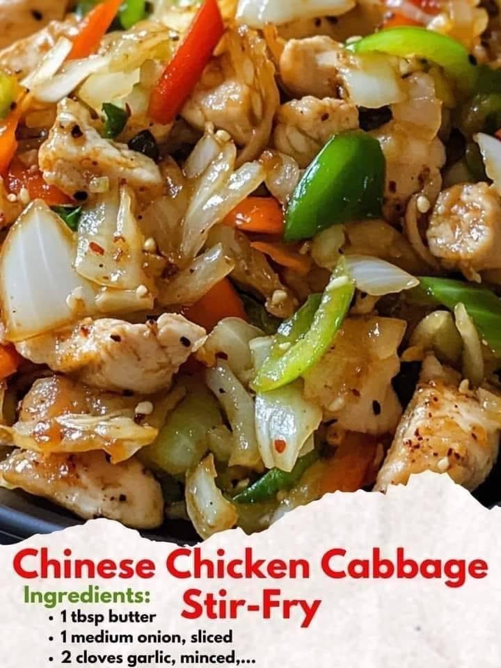 Cooked - Chinese Chicken Cabbage Stir-fry - New Recipe-image