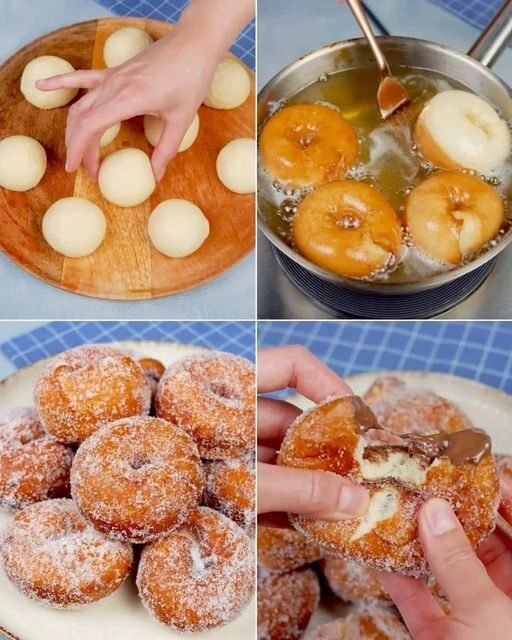 Hazelnut Cream-Filled Donuts Recipe