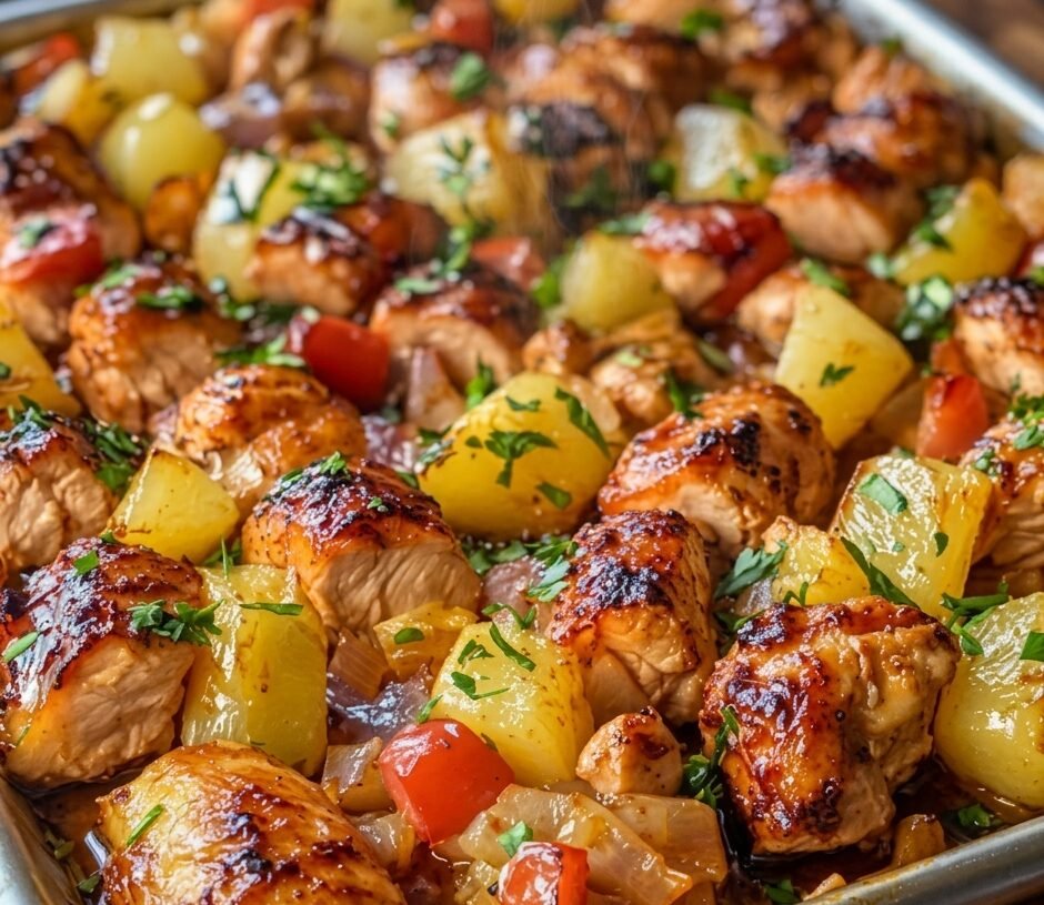 Hawaiian Chicken Sheet Pan Recipe