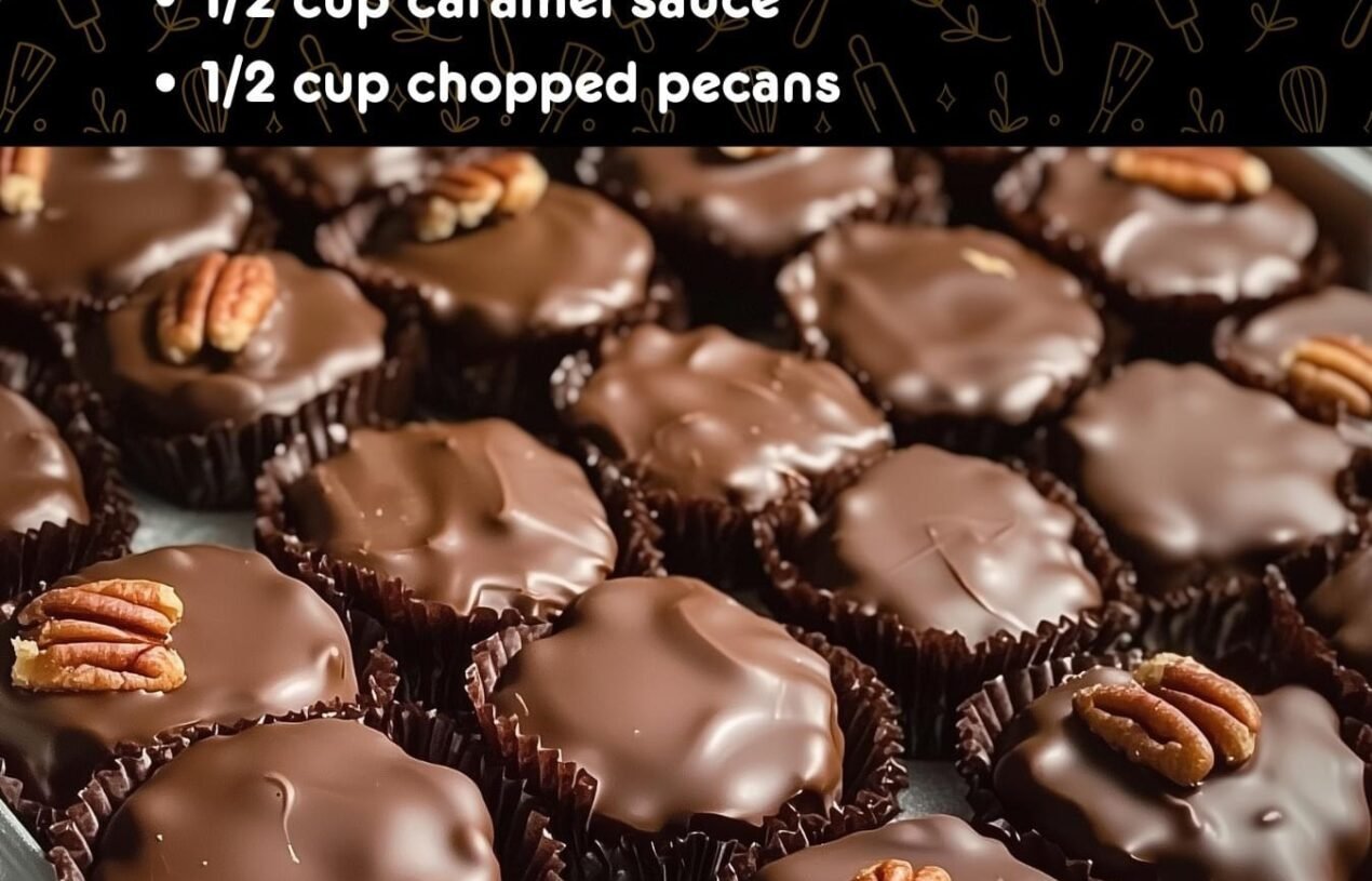 Only 3 Ingredients Turtle Candy With Pecans and Caramel