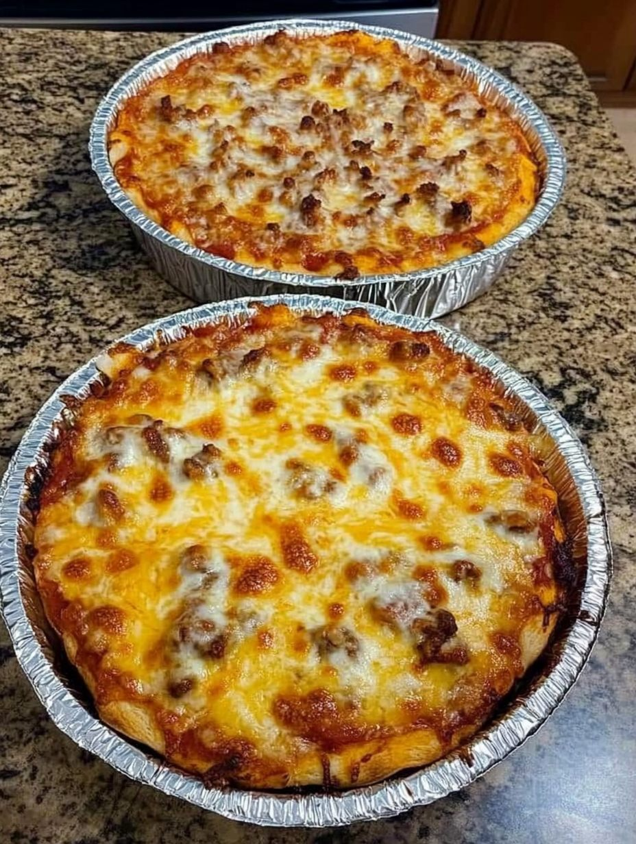 Keto Meat Lover’s DeepDish Pizza Casserole