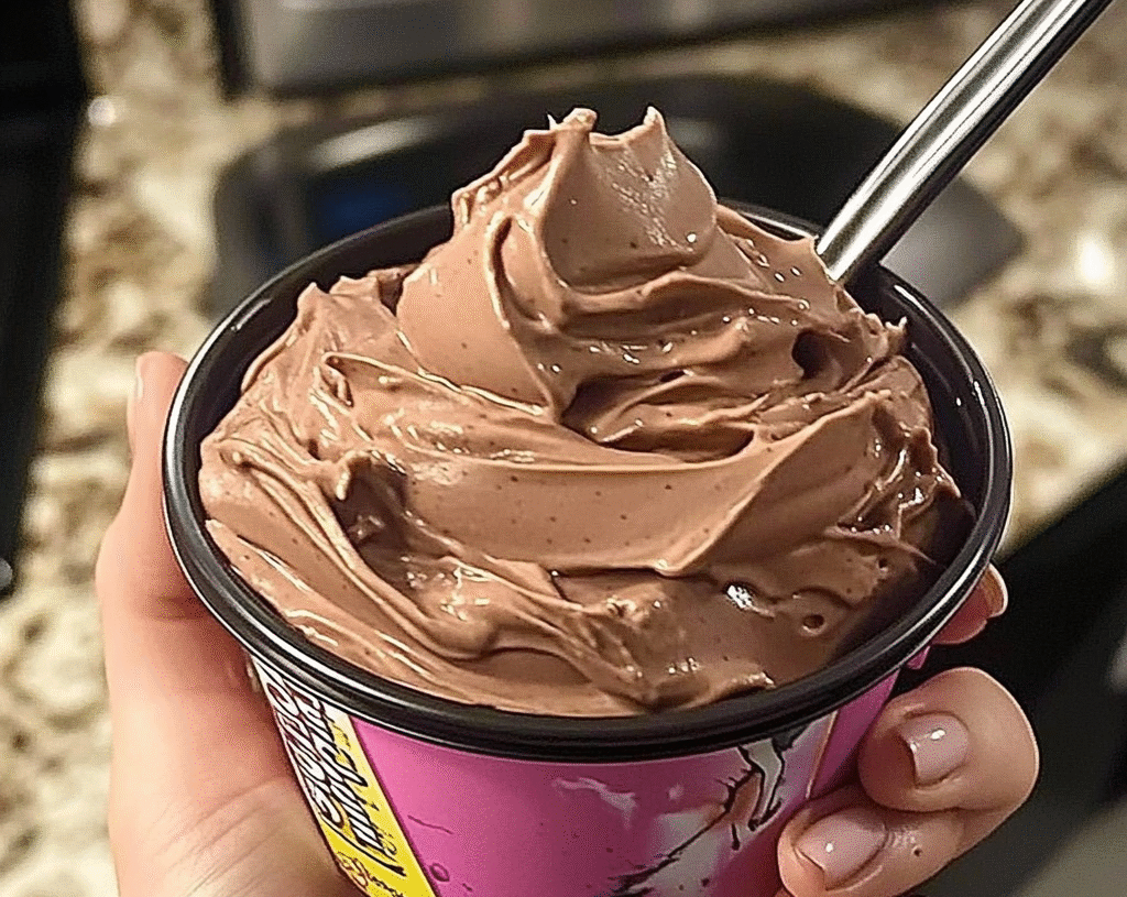 Keto Chocolate Peanut Butter Mousse Whipped Dessert
