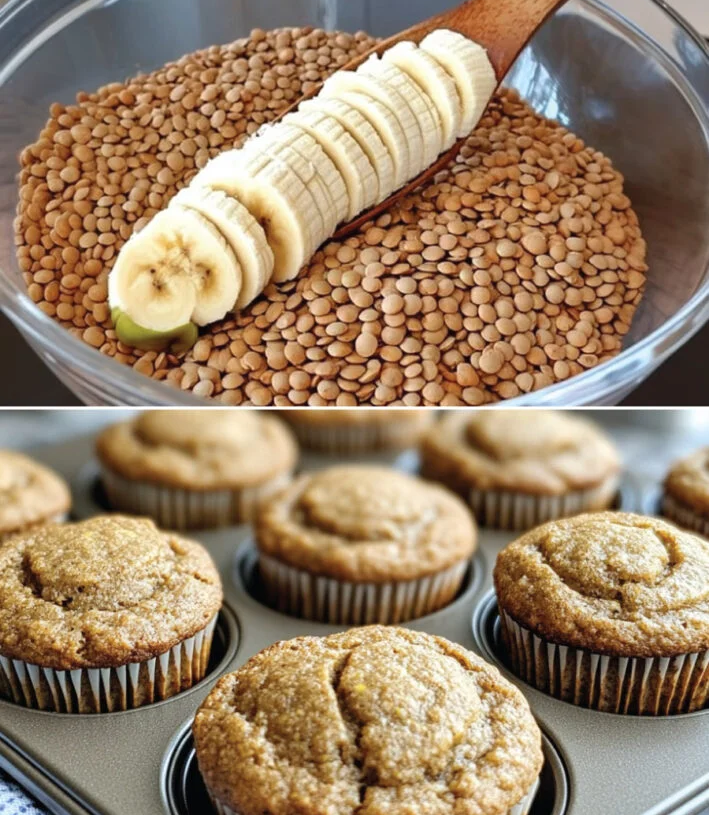 Vegan Banana Lentil Muffins Recipe