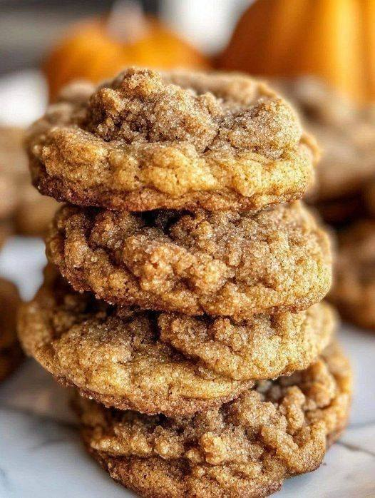 Pumpkin Cinnamon Crumble Cookies