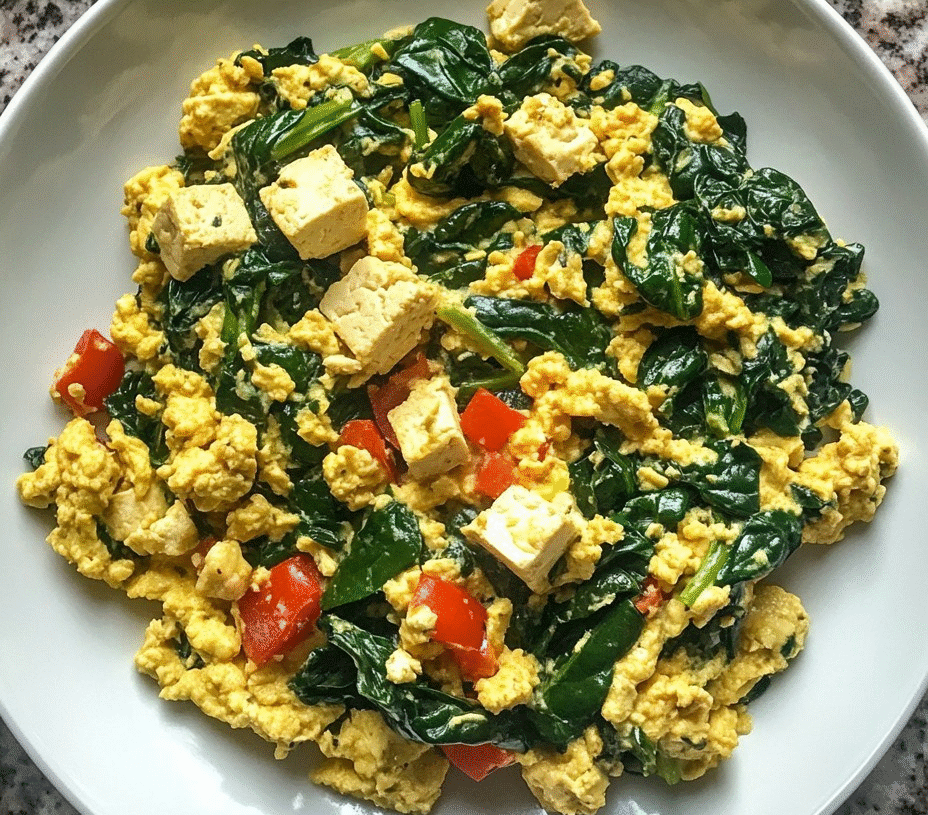 Spinach And Tofu Scramble
