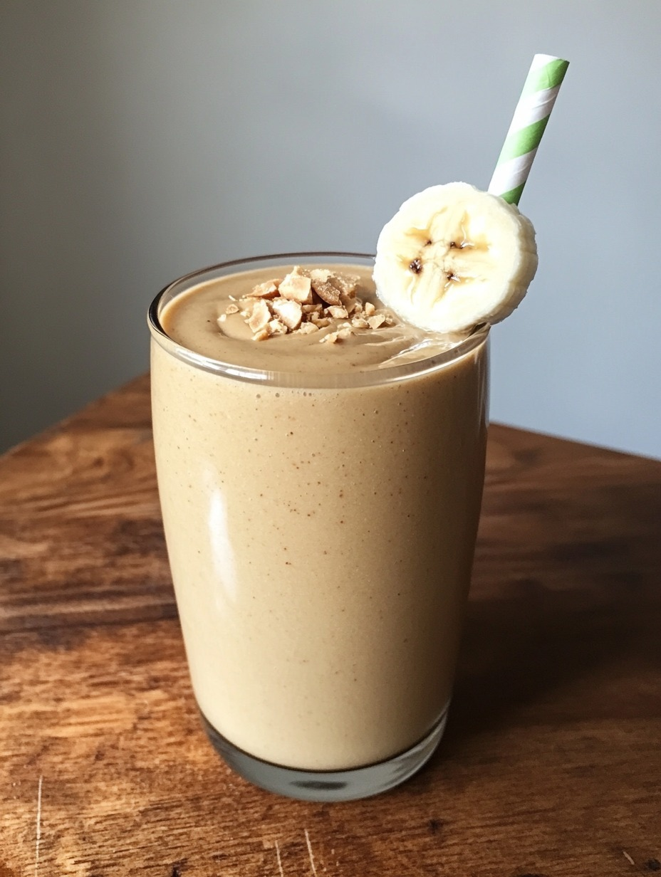 Vegan Peanut Butter Banana Smoothie